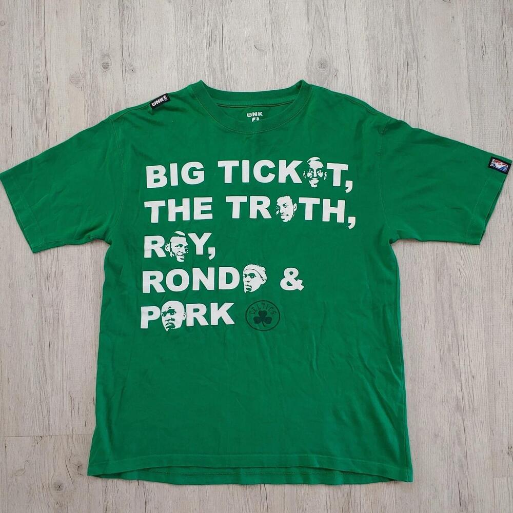 Boston Celtics List Shirt Men M Big Ticket Truth Ray Rondo Perk